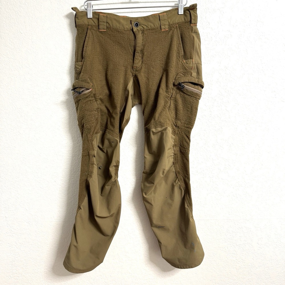 First‎ Lite Pants Mens 32 x 27 Brown Wool Blend Cargo Hunting Fishing Outdoors